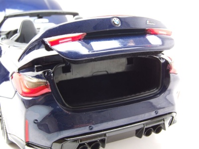 BMW M4 Cabrio 2020 dunkelblau metallic Modellauto 1:18 Minichamps