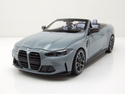 BMW M4 Cabrio 2020 grau metallic Modellauto 1:18 Minichamps