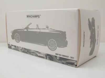 BMW M4 Cabrio 2020 grau metallic Modellauto 1:18 Minichamps