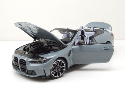 BMW M4 Cabrio 2020 grau metallic Modellauto 1:18 Minichamps
