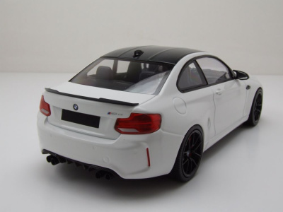 BMW M2 CS 2020 weiß mit schwarzen Felgen Modellauto...