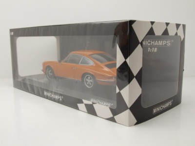 Porsche 911 S 1972 orange Modellauto 1:18 Minichamps