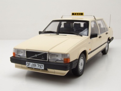 Volvo 740 GL Taxi 1986 beige Modellauto 1:18 Minichamps