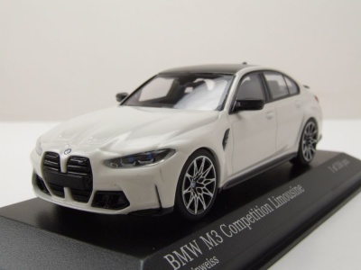 BMW M3 2020 weiß Modellauto 1:43 Minichamps