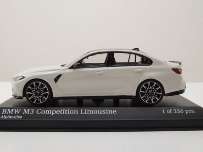 BMW M3 2020 weiß Modellauto 1:43 Minichamps