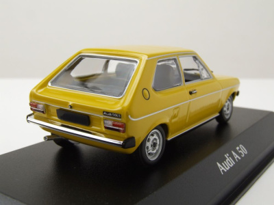 Audi 50 1975 gelb Modellauto 1:43 Maxichamps