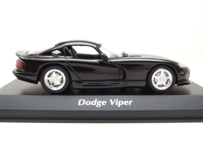 Dodge Viper Coupe 1993 schwarz Modellauto 1:43 Maxichamps