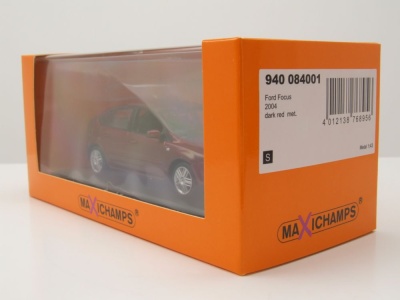 Ford Focus 2004 dunkelrot metallic Modellauto 1:43 Maxichamps