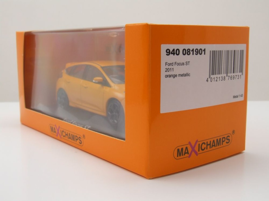 Miniature FORD Focus ST 2011 Orange métallique MAXICHAMPS