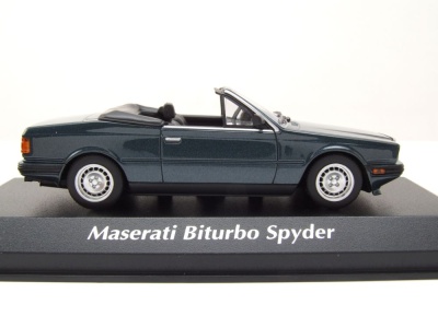 Maserati BITurbo Spyder 1982 grün metallic Modellauto 1:43 Maxichamps