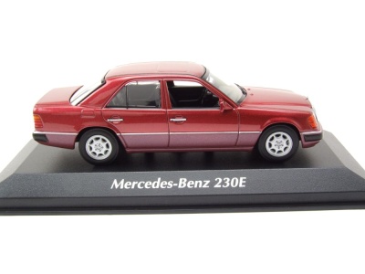 Mercedes 230E 1991 dunkelrot metallic Modellauto 1:43 Maxichamps