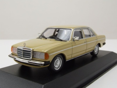 Mercedes 230E W123 1982 beige Modellauto 1:43 Maxichamps