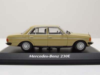 Mercedes 230E W123 1982 beige Modellauto 1:43 Maxichamps