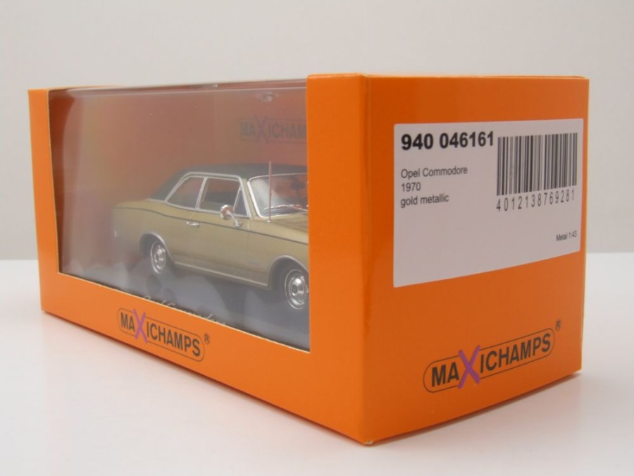 MINICHAMPS 430046161 Scale 1/43 | OPEL COMMODORE A 1966 BORDEAUX MATT BLACK
