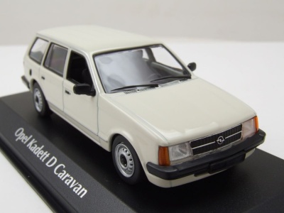 Opel Kadett D Caravan Kombi 1979 weiß Modellauto 1:43 Maxichamps