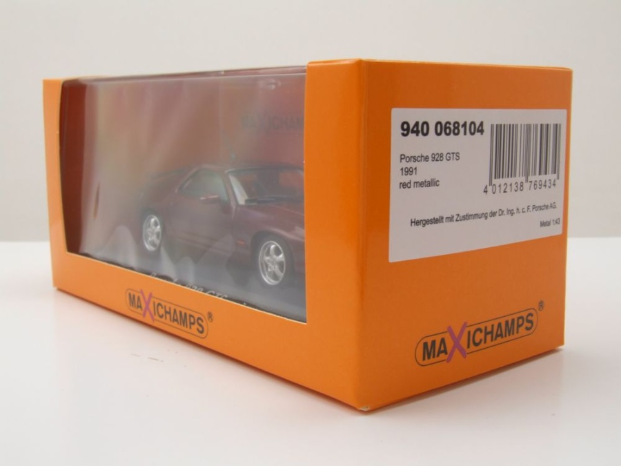 Modellauto Porsche 928 GTS 1991 rot metallic bei Modellautocenter