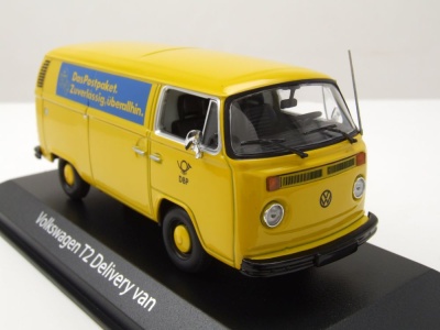 VW T2 Kasten Deutsche Bundespost 1972 gelb Modellauto 1:43 Maxichamps