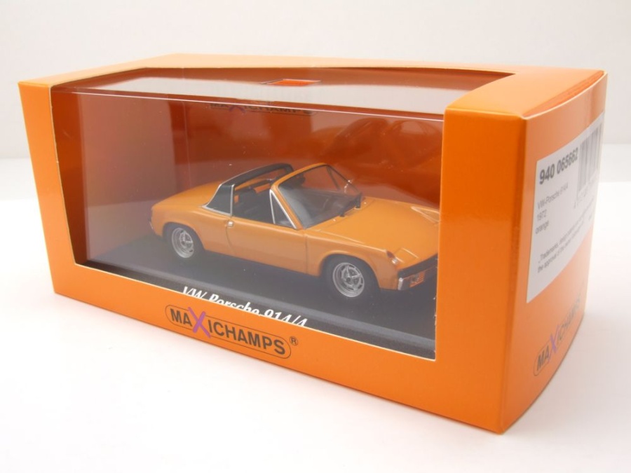 ミニカー1/43 MINICHAMPS VW-Porsche 914/4 Minichamps 1:43 VW-Porsche 914/4 Baujahr 1972 orange