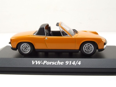 VW Porsche 914/4 1972 orange Modellauto 1:43 Maxichamps