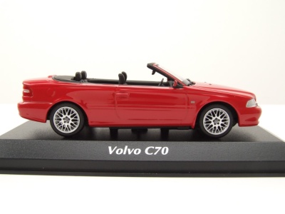 Volvo C 70 Cabrio 1998 rot Modellauto 1:43 Maxichamps