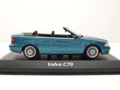 Volvo C 70 Cabrio 1998 blau metallic Modellauto 1:43 Maxichamps