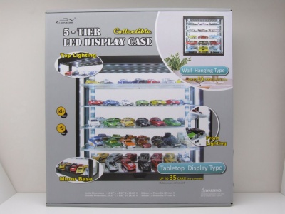 Klarsichtbox Vitrine schwarz mit LEDs für 1:43 1:64...
