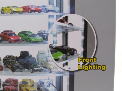 Klarsichtbox Vitrine schwarz mit LEDs für 1:43 1:64 Modellautos Triple9
