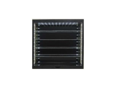 Klarsichtbox Vitrine schwarz mit LEDs für 1:43 1:64 Modellautos Triple9
