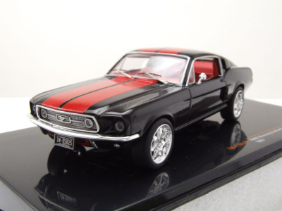 Ford Mustang Fastback 1967 schwarz rot Modellauto 1:43...