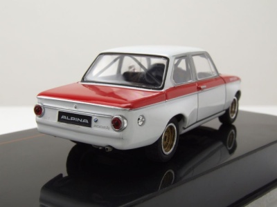 BMW Alpina 2002 Tii 1972 weiß rot Modellauto 1:43...