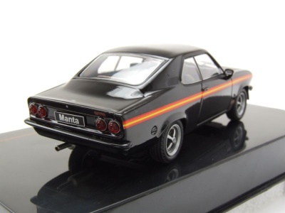 Opel Manta A GT/E Black Magic 1974 schwarz Modellauto...