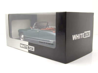 Citroen DS 19 Cabrio 1963 dunkelgrün metallic Modellauto 1:24 Whitebox