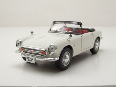 Honda S800 Cabrio 1966 weiß Modellauto 1:24 Whitebox