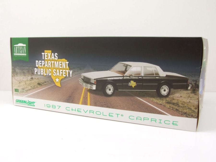 Greenlight 1:18 Chevrolet Caprice LA Police 1986 TV serier MacGyver (1985-92) 19126 model bil