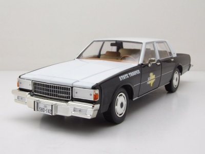 Chevrolet Caprice Texas Department Public Safety 1987 schwarz weiß Modellauto 1:18 Greenlight Collectibles