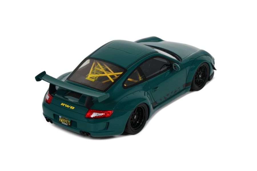 Modellauto RWB Porsche 911 Syunkashuto 2021 grün 1:18 GT