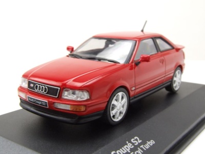 Audi S2 Coupe 1992 rot Modellauto 1:43 Solido