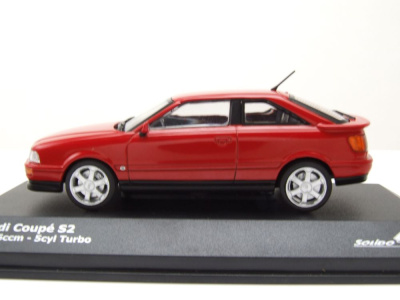 Audi S2 Coupe 1992 rot Modellauto 1:43 Solido