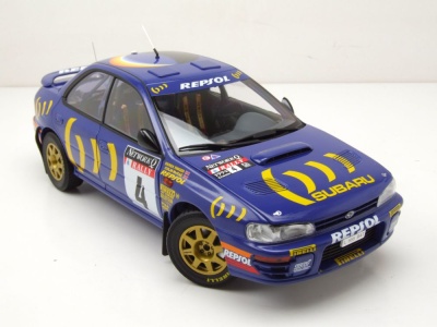 Subaru Impreza #4 Sieger RAC Rallye 1994 blau McRae Ringer Modellauto 1:18 Kyosho