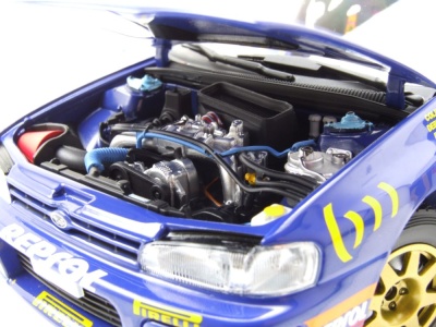 Subaru Impreza #4 Sieger RAC Rallye 1994 blau McRae Ringer Modellauto 1:18 Kyosho
