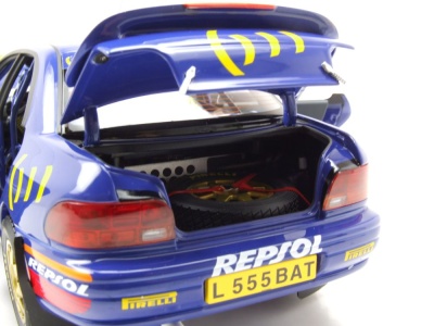 Subaru Impreza #4 Sieger RAC Rallye 1994 blau McRae Ringer Modellauto 1:18 Kyosho