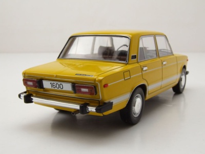 Lada 1600 LS 1976 gelb Modellauto 1:24 Whitebox