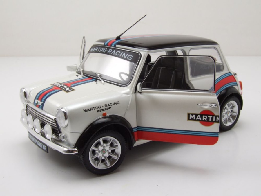Modellauto Mini Cooper Sport Martini Evo 1998 weiß 1:18 Solido bei