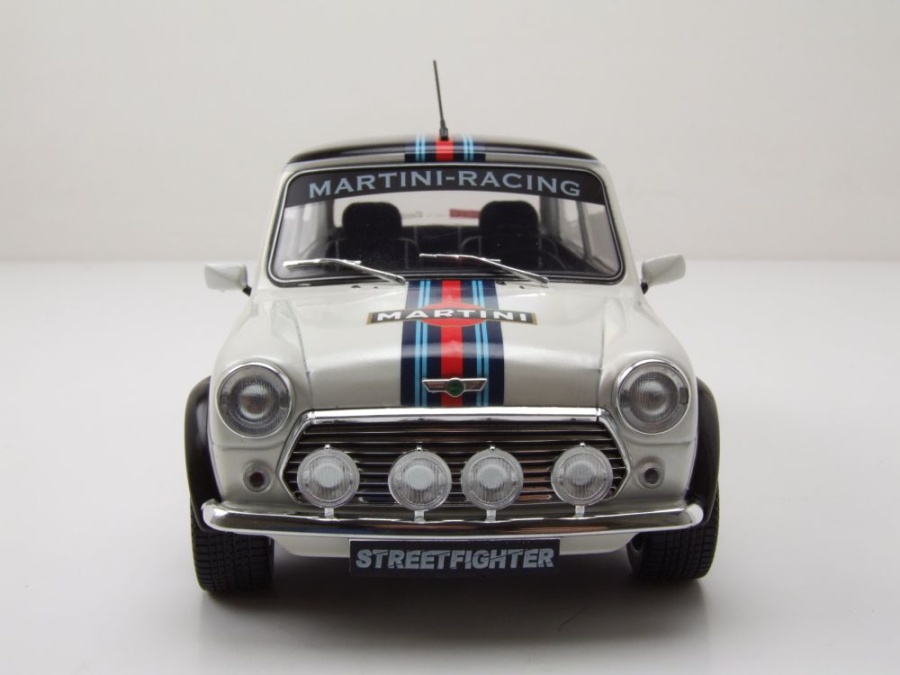 Modellauto Mini Cooper Sport Martini Evo 1998 weiß 1:18 Solido bei