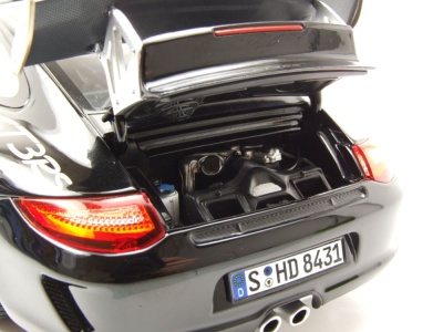 Porsche 911 GT3 RS 2009 schwarz gold Modellauto 1:18 Norev