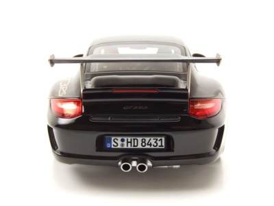 Porsche 911 GT3 RS 2009 schwarz gold Modellauto 1:18 Norev