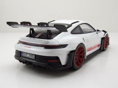 Porsche 911 GT3 RS 2022 weiß rot Modellauto 1:18 Norev