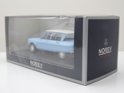 Citroen Ami 6 1966 blau weiß Modellauto 1:43 Norev