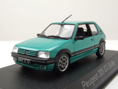 Peugeot 205 GTi Griffe 1990 grün metallic Modellauto...