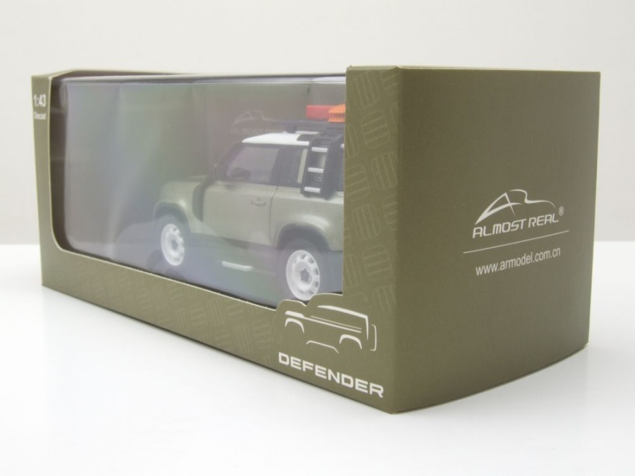 Modèle Réduit Land Rover Defender 90 2020 Vert Pangea 1:43 - Almost Real - Neuf